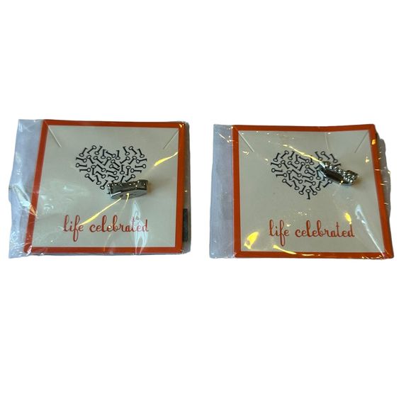 Keep Collective Arrow – Pave Silver Charm Set of 2 New - Picture 1 of 4